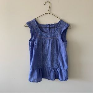 ⚡️3/$20 - Periwinkle Lace Blouse